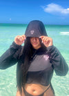 Black Rashguard (crop top)
