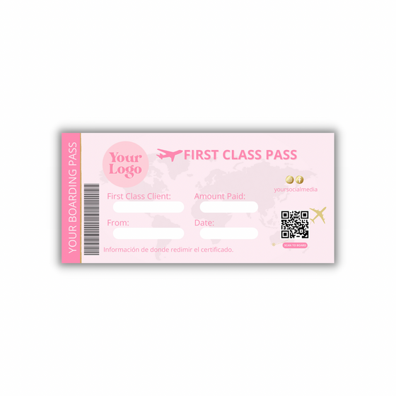 Boarding Pass Certificate