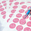 20 Pink Packaging Stickers